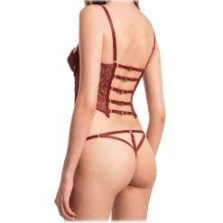 Belarex - Cape Town Thong - Dark Red - Thong - Lingerie - Luxury Exclusive Collection - Avvenice