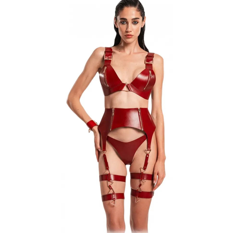Belarex - Rome Bra - Dark Red - Bras - Lingerie - Luxury Exclusive Collection - Avvenice