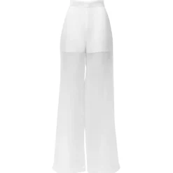 Belarex - Venice Palazzo Trousers - White - Trousers - Lingerie - Luxury Exclusive Collection - Avvenice