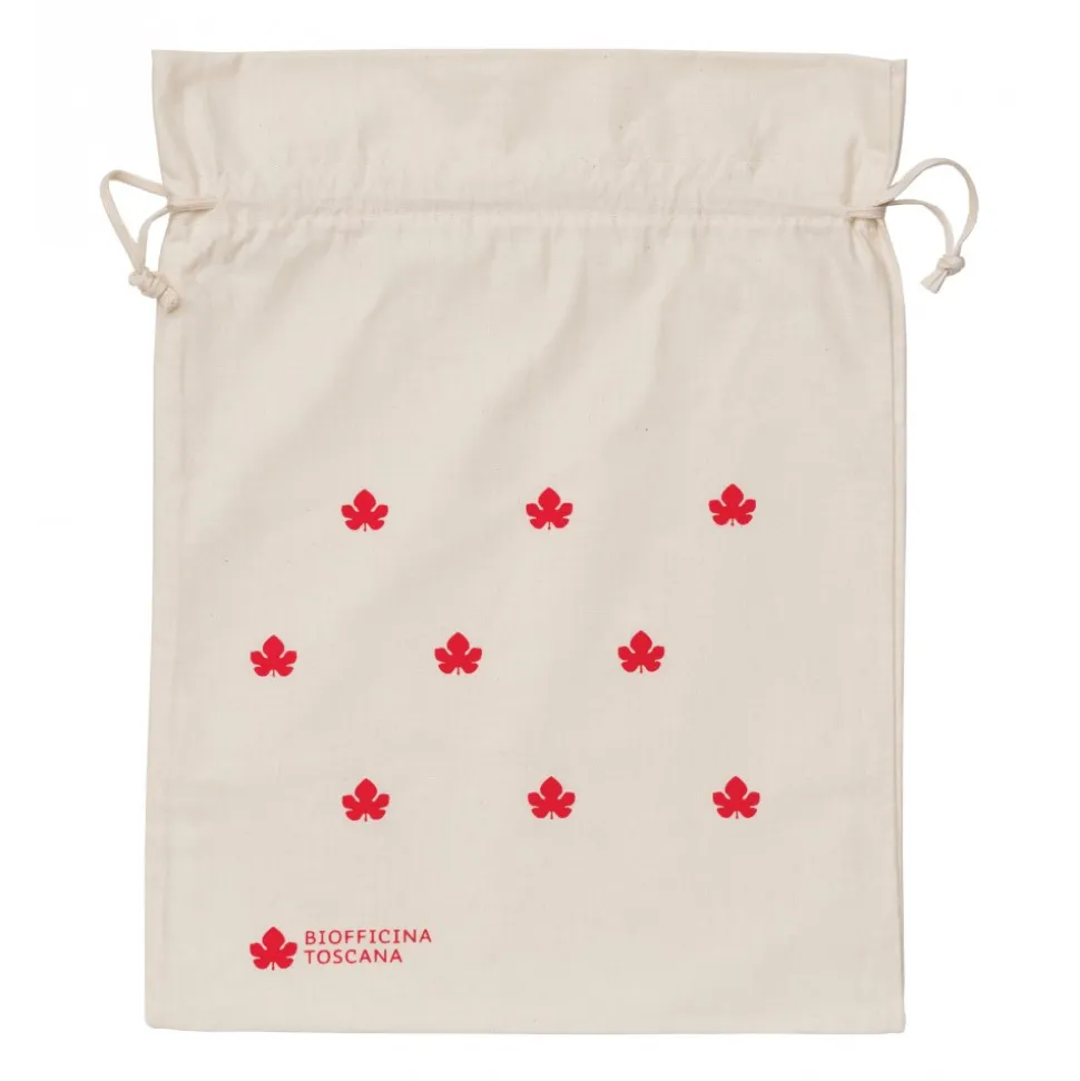 Biofficina Toscana - Organic Cotton Pouch - Big Red - Accessories Line - Organic Vegan Cosmetics - Avvenice