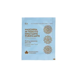 Biofficina Toscana - Purifying-Moisturising Fabric Mask - Facial Line - Organic Vegan Cosmetics - Avvenice