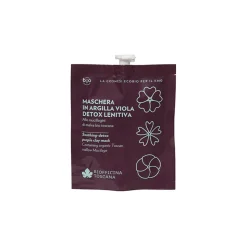 Biofficina Toscana - Soothing-Detox Purple Clay Mask - Facial Line - Organic Vegan Cosmetics - Avvenice