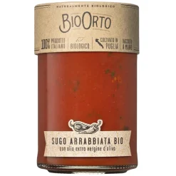 BioOrto - Organic Arrabbiata Sauce - Organic Preserved Foods - 350 g - Avvenice