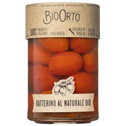 BioOrto - Organic Natural Datterino Tomatoes - Organic Preserved Foods - 360 g - Avvenice