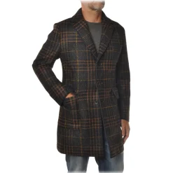 BoB Company - 3/4 Coat in Technical Fabric - Blue - Jacket - Made in Italy - Luxury Exclusive Collection - Avvenice