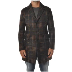 BoB Company - 3/4 Coat in Technical Fabric - Blue - Jacket - Made in Italy - Luxury Exclusive Collection - Avvenice