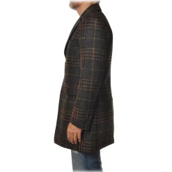 BoB Company - 3/4 Coat in Technical Fabric - Blue - Jacket - Made in Italy - Luxury Exclusive Collection - Avvenice