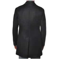 BoB Company - 3/4 Coat with Shirt Collar - Blue - Jacket - Made in Italy - Luxury Exclusive Collection - Avvenice