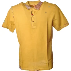 BoB Company - Polo Shirt with Short Sleeves - Yellow - T-Shirt - Made in Italy - Luxury Exclusive Collection - Avvenice