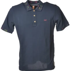 BoB Company - Polo Shirt with Short Sleeves and Embroidery Detail - Blue - T-Shirt - Made in Italy - Luxury Exclusive Collection - Avvenice