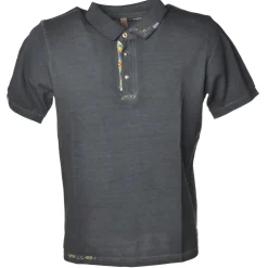 BoB Company - Short Sleeve Polo Shirt with Bead Embroideries - Blue - T-Shirt - Made in Italy - Luxury Exclusive Collection - Avvenice