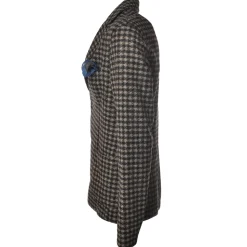 BoB Company - Single-Breasted Jacket in Piedepull Pattern - Black/Beige - Jacket - Made in Italy - Luxury Exclusive Collection - Avvenice