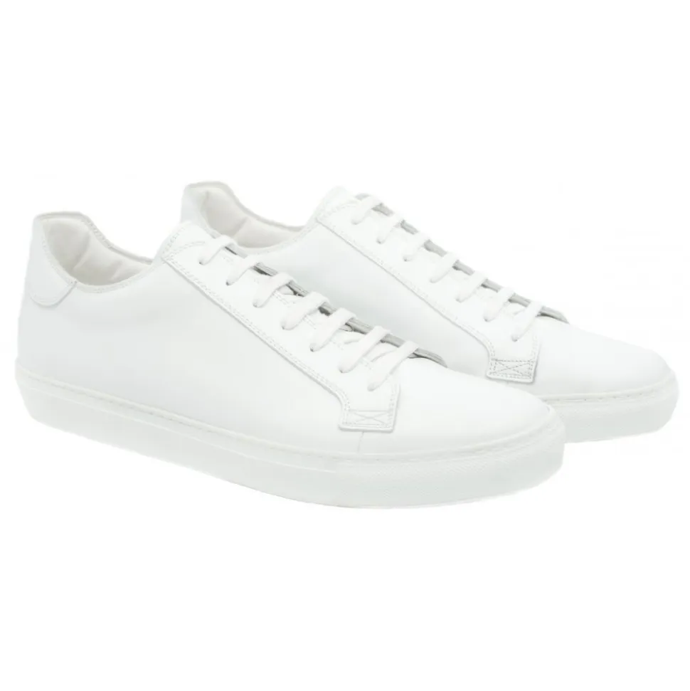Bottega Senatore - Calvino - Sneakers - White - Italian Handmade Man Shoes - High Quality Leather Shoes - Avvenice