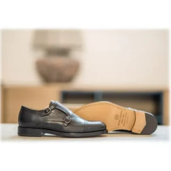 Bottega Senatore - Daulo - Double Monk Straps - Italian Handmade Man Shoes - High Quality Leather Shoes - Avvenice