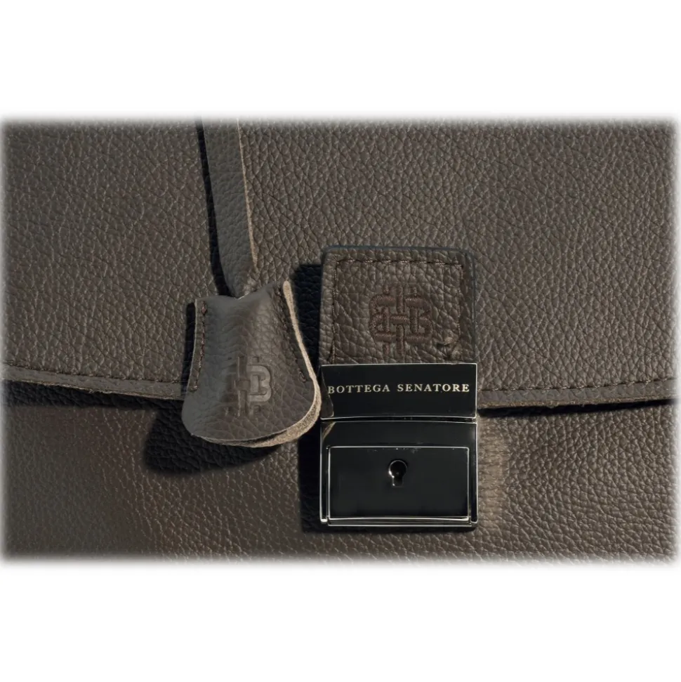 Bottega Senatore - Romolo - Italian Artisan Brief Case - High Quality Leather Bag - Avvenice