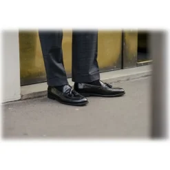 Bottega Senatore - Vanio - Mocassino - Black - Italian Handmade Man Shoes - High Quality Leather Shoes - Avvenice