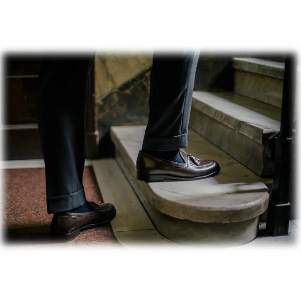 Bottega Senatore - Vittorio - Mocassino - Brown - Italian Handmade Man Shoes - High Quality Leather Shoes - Avvenice