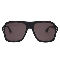 Bottega Veneta - Acetate Aviator Classic Sunglasses - Black Grey - Sunglasses - Bottega Veneta Eyewear - Avvenice
