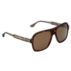 Bottega Veneta - Acetate Aviator Classic Sunglasses - Brown Havana - Sunglasses - Bottega Veneta Eyewear - Avvenice