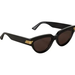 Bottega Veneta - Acetate Cat-Eye Sunglasses - Dark Havana Brown - Sunglasses - Bottega Veneta Eyewear - Avvenice