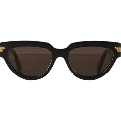 Bottega Veneta - Acetate Cat-Eye Sunglasses - Black - Sunglasses - Bottega Veneta Eyewear - Avvenice