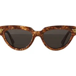 Bottega Veneta - Acetate Cat-Eye Sunglasses - Radica Grey - Sunglasses - Bottega Veneta Eyewear - Avvenice