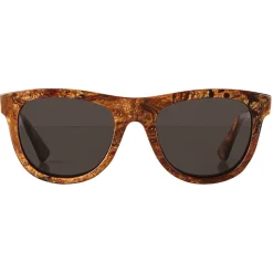 Bottega Veneta - Acetate Classic D Frame Sunglasses - Amber Radica Gray - Sunglasses - Bottega Veneta Eyewear - Avvenice