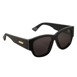 Bottega Veneta - Acetate D Design Sunglasses - Black Grey - Sunglasses - Bottega Veneta Eyewear - Avvenice