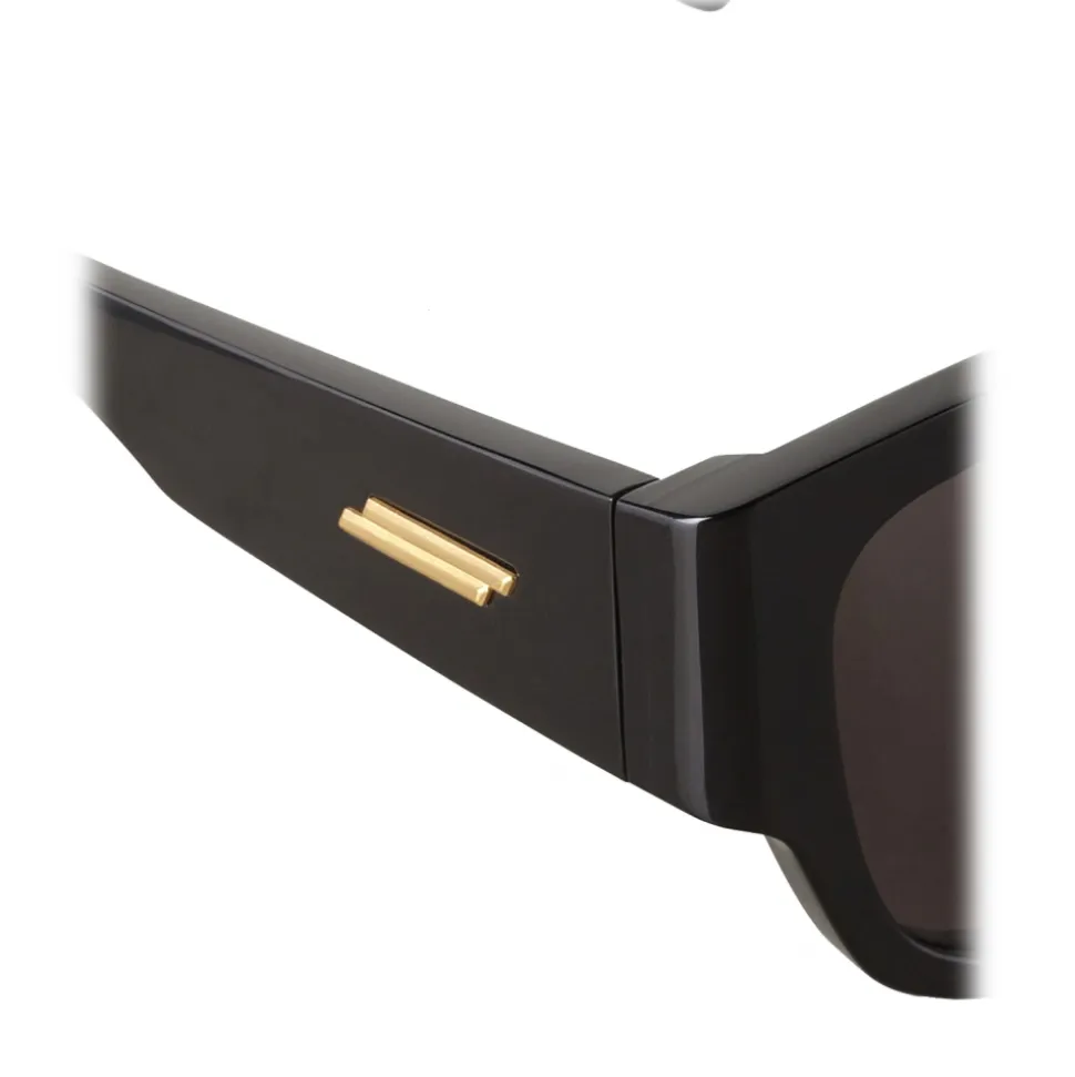 Bottega Veneta - Acetate D Design Sunglasses - Black Grey - Sunglasses - Bottega Veneta Eyewear - Avvenice