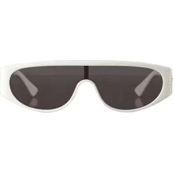 Bottega Veneta - Acetate Mask Sunglasses - Ivory Grey - Sunglasses - Bottega Veneta Eyewear - Avvenice