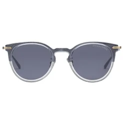 Bottega Veneta - Acetate Round Sunglasses - Grey Black - Sunglasses - Bottega Veneta Eyewear - Avvenice