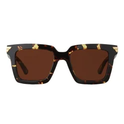 Bottega Veneta - Acetate Square Oversize Sunglasses - Brown - Sunglasses - Bottega Veneta Eyewear - Avvenice