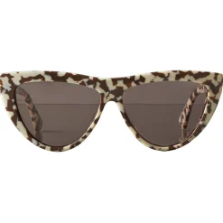 Bottega Veneta - Acetate Teardrop Sunglasses - Brown - Sunglasses - Bottega Veneta Eyewear - Avvenice