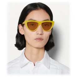 Bottega Veneta - Acetate Teardrop Sunglasses - Yellow - Sunglasses - Bottega Veneta Eyewear - Avvenice