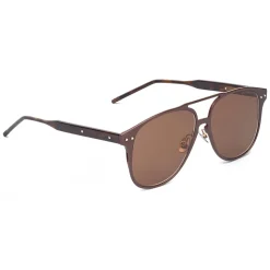 Bottega Veneta - Alluminium Aviator Sunglasses - Brown Havana - Sunglasses - Bottega Veneta Eyewear - Avvenice
