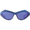 Bottega Veneta - Angular Cat-Eye Sunglasses - Blue Violet - Sunglasses - Bottega Veneta Eyewear - Avvenice
