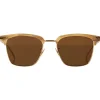 Bottega Veneta - Clubmaster Sunglasses - Brown Gold - Sunglasses - Bottega Veneta Eyewear - Avvenice