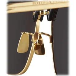 Bottega Veneta - Clubmaster Sunglasses - Black Gold - Sunglasses - Bottega Veneta Eyewear - Avvenice