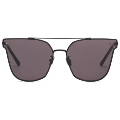 Bottega Veneta - Cross Metal Square Sunglasses - Black Grey - Sunglasses - Bottega Veneta Eyewear - Avvenice