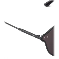 Bottega Veneta - Cross Metal Cat Eye Sunglasses - Black Grey - Sunglasses - Bottega Veneta Eyewear - Avvenice