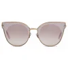 Bottega Veneta - Cross Metal Cat Eye Sunglasses - Bronze - Sunglasses - Bottega Veneta Eyewear - Avvenice