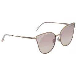 Bottega Veneta - Cross Metal Cat Eye Sunglasses - Bronze - Sunglasses - Bottega Veneta Eyewear - Avvenice