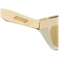 Bottega Veneta - D-Frame Sunglasses - Champagne Gold - Sunglasses - Bottega Veneta Eyewear - Avvenice