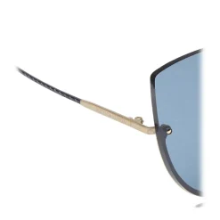 Bottega Veneta - Light Metal Cat Eye Sunglasses - Blue - Sunglasses - Bottega Veneta Eyewear - Avvenice