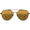 Bottega Veneta - Metal Aviator Sunglasses - Black Gold - Sunglasses - Bottega Veneta Eyewear - Avvenice