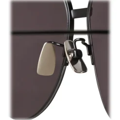 Bottega Veneta - Metal Aviator Sunglasses - Grey Black - Sunglasses - Bottega Veneta Eyewear - Avvenice