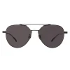 Bottega Veneta - Metal Aviator Sunglasses - Black Grey - Sunglasses - Bottega Veneta Eyewear - Avvenice