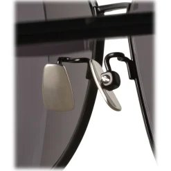 Bottega Veneta - Metal Aviator Sunglasses - Black Grey - Sunglasses - Bottega Veneta Eyewear - Avvenice