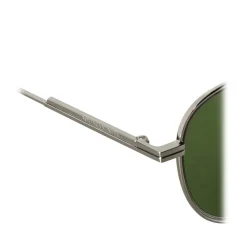 Bottega Veneta - Metal Aviator Sunglasses - Ruthenium Green - Sunglasses - Bottega Veneta Eyewear - Avvenice