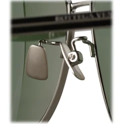 Bottega Veneta - Metal Aviator Sunglasses - Ruthenium Green - Sunglasses - Bottega Veneta Eyewear - Avvenice